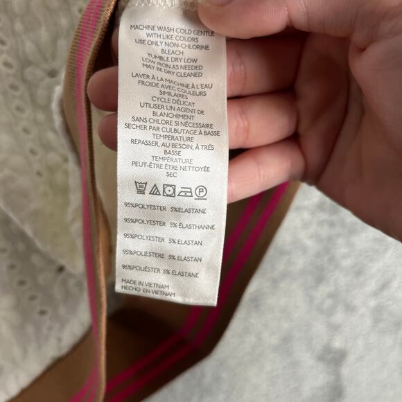 Maeve Lace Puff Sleeve Polo Preppy Cottagecore Feminine Romantic Feminine XS - Picture 4 of 6